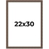 PosterPalooza | Elegant Brown Picture Frame - UV Acrylic, Foam Board Backing, Hanging Hardware - 2 of 4
