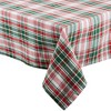 Design Imports  Yuletide Plaid Tablecloth 70 Round - 3 of 4
