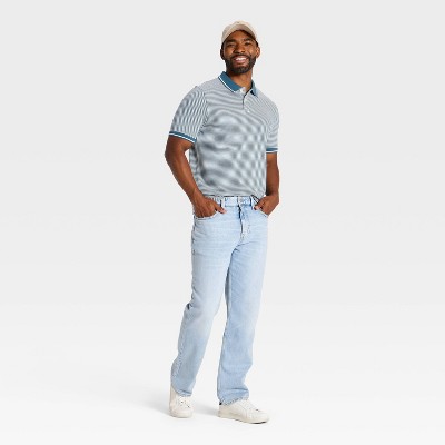 Мужские рубашки Goodfellow & Co Men's Every Wear Short Sleeve Polo Shirt - Goodfellow & Co™ Navy Blue L — фото 2