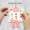 Big Dot of Happiness Girl Little Pumpkin - Fall Birthday Party or Baby Shower Game Pickle Cards - Pull Tabs 3-in-a-Row - Set of 12 - 2 of 4