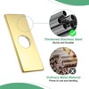 Unique Bargains 304 Stainless Steel Rust Corrosion Resistant Faucet Escutcheons 1 Pc - 4 of 4