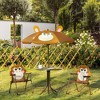 Outsunny Kids Picnic Table and Chair Set, Outdoor Folding Garden Furniture, for Patio Backyard, with Monkey Pattern, Removable & Height Adjustable Sun Umbrella, Aged 3-6 Years Old - image 2 of 4