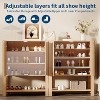 GustoWave 5-Tier Farmhouse Rattan Shoe Storage Cabinet for Entryway Foyer Hallway - 4 of 4