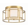 Crystorama Lighting Hulton 2 - Light Flush Mount in  Gold - 3 of 4