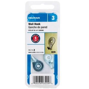 Hillman Utility Hooks 5 lb 2 pk (Case of 10) - 1 of 1