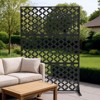 Orieon 70"H x 47"W Outdoor Metal Privacy Screen – Freestanding Decorative Garden Fence, Rustproof Patio Divider & Trellis. - 4 of 4