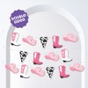 Big Dot of Happiness Rodeo Cowgirl Garland Banner, Pink Western Party Decorations Banner, 30 Feet of Cord, 15 Double-Sided Pink Cowgirl Hat, Boots, - 2 of 4