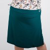 Calypsa Women's Chlorine Resistant High Waisted Knee Length Swim Skirt With Attached Bike Shorts - 4 of 4