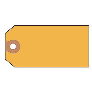 Avery Unstrung Shipping Tags, 11.5 pt Stock, 4.75 x 2.38, Yellow, 1,000/Box - 1 of 3