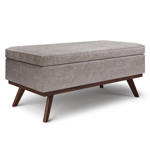 Large Ethan Lift Top Coffee Table Storage Ottoman - WyndenHall - 1 of 4