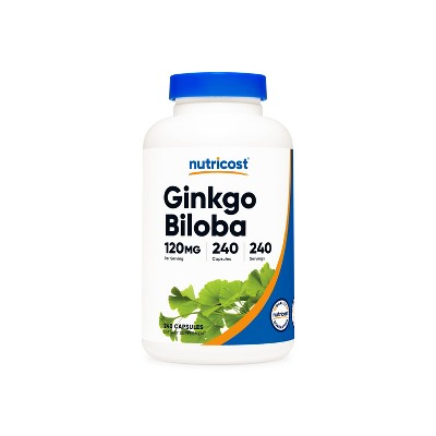 Nutricost Ginkgo Biloba Capsules (120 MG) (240 Capsules)