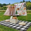 Waterproof Outdoor Rug, Reversible Plastic Straw Patio Mat, Portable Plaid Carpet for Camping, Porch, Deck, Backyard - 3 of 4