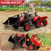 3 in 1 Ride on Tractor, 12V Ride on Bulldozer with Detachable Trailer, Kids Electric Vehicles Ride on Toy with Remote Control - 4 of 4
