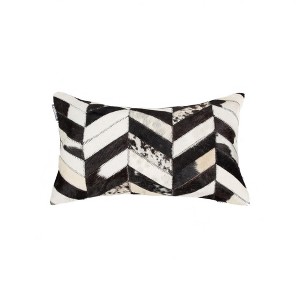 12 X 20  Chevron Cowhide Throw Pillow - 1 of 4