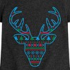 Girls' - Instant Message - Pixel Sweater Deer Christmas Fitted Short Sleeve Graphic T-Shirt - 2 of 4