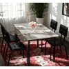 Hooseng Modern Dining Room Table Set for 4 , 5-Piece Kitchen Table with 4 PU Leather Dining Chairs for Breakfast Nook, Small Space - 2 of 4