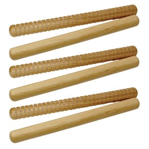Westco Educational Products Hickory Rhythm Sticks - 8", 2 Per Pack, 3 Packs - 1 of 4