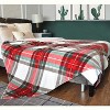 Ultra Soft Throw Blanket with Plaid, Cozy Flannel Fleece Luxury Blanket for Bed, Sofa and Couch Christmas Gift. - 2 of 4