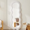 ONWITH 63" x 24" Full Body Mirror For Bedroom,Full Length Mirror With Stand, Floor Large Mirror Wll Mirror,White - 2 of 4