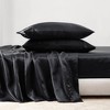 Sapphtopaz Luxury Satin Comforter Set, Bedding Set Fitted Sheet Set with 1 Flat Sheet,1 Fitted Sheet,2 Pillowcase, Machine Washable - 3 of 4