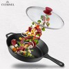 Cuisinel Glass Lid - 10" Fully Assembled Tempered Replacement Cover, Compatible with Lodge Skillets, Pots & Pans, Oven Safe - 3 of 4