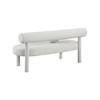 Meridian Furniture,Parlor Boucle Fabric Bench - 3 of 4