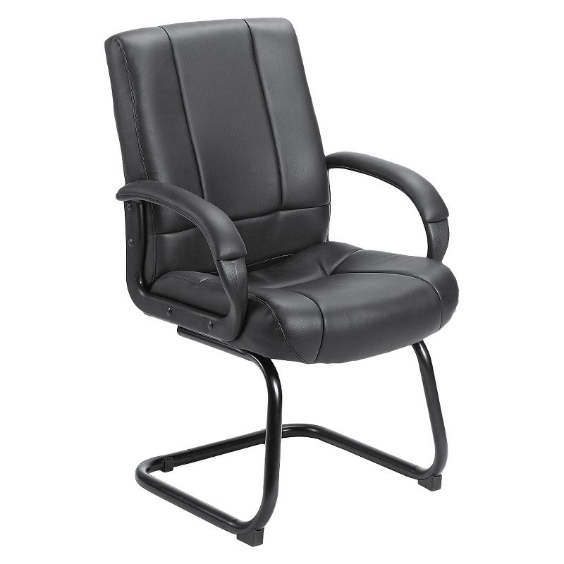 Caressoft Mid Back Guest Chair Black - Boss Office Products, 6 of 7