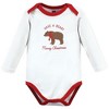 Hudson Baby Unisex Baby Cotton Long-Sleeve Bodysuits, Moose Be Christmas - 3 of 4