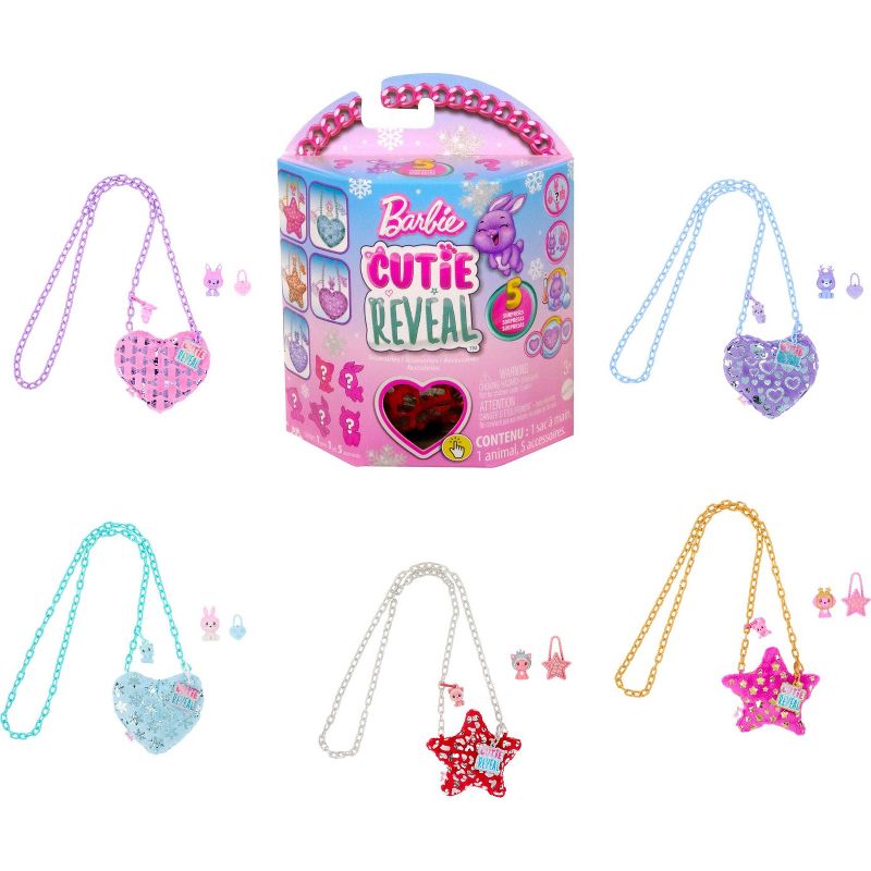 Barbie Cutie Reveal Purse Collection with 7 Surprises Including Mini Pet (Styles May Vary), 1 of 4