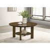 Coaster,Ottowa 36-inch Round Wood Cocktail Coffee Table - 2 of 4