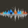 Junior's Design By Humans Sounds of Nature Color Tree Notes By NomAdartStudio T-Shirt - 2 of 2