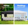 ORRD 10x20' Pink Wedding Party Canopy Tent with 6 Removable Sidewalls – Spacious Outdoor Gazebo for Events, Durable & Easy Setup - 4 of 4