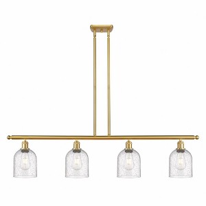 Bella - 4 Light Stem Hung Island In Industrial Style-10 Inches Tall and 48 Inches Wide - 1 of 1