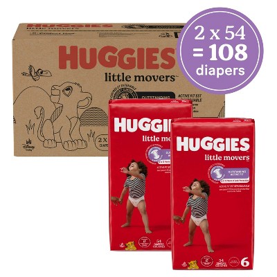 Huggies Little Movers Baby Disposable Diapers - (Select Size and Count)