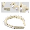 Unique Bargains Women's Fashion Faux Pearl Braided Tape Headband Hairband 0.79 Inch Wide 1 Pc - 3 of 4