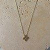 Adornia 14k Gold Plated Pointed Clover Necklace - 3 of 4