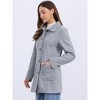 Seta T Women's Winter Overcoat Mid-Long Casual Notch Lapel Single-Breasted Peacoat - 2 of 4