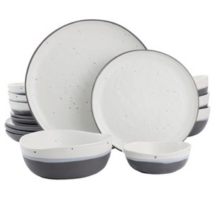 Gibson Elite Rhinebeck 16 Piece Round Stoneware Dinnerware Set in Blue - 1 of 4