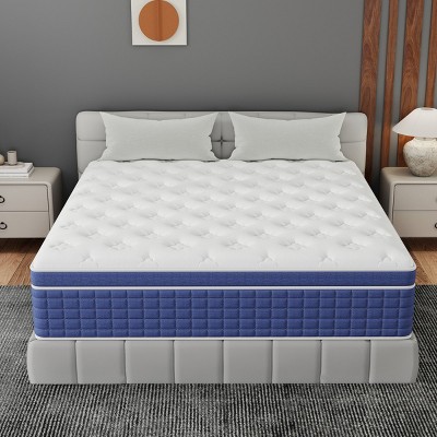 CHEVNI 12-14 Inch Mattress in a box Hybrid Spring Memory Foam Medium Firm