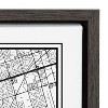 Kate & Laurel All Things Decor 18" x 24" Sylvie Toronto Modern Map by Jake Goossen Framed Wall Canvas Gray : Digital Art, Plastic Frame - 3 of 4