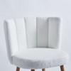 NicBex Boucle Dining Chairs Set of 2 Modern Upholstered Armless Side Chair with Backrest & Wood Legs for Dining Room - 2 of 4