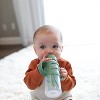 LunaLulinlk Narrow Sippy Spout Bottle with Handles, 8oz/250ml, 6m+, Pink/Ecru, 2 Pack - 2 of 4