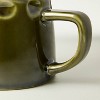 10oz Carved Edge Ceramic Mug Green - Hearth & Hand™ with Magnolia - 3 of 4