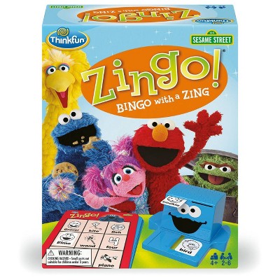 Ravensburger ThinkFun Zingo! Sesame Street Board Game