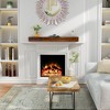 Handcrafted Wood Paint Solid Pine Wood Cap-Shelf Mantel in Natural Wood - 2 of 4