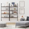 64" Wood and Metal 4 Tier Wall Mount Floating Bookshelf - Nathan James - image 2 of 3