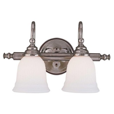 Savoy House Brunswick 2 - Light Vanity in  Chrome