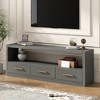 Minimalist TV Stand with 3 Drawers, Sideboard Cabinet with Spacious Surface and Durable Construction for living room - 2 of 4