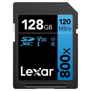 Lexar® High-Performance 800x SDHC™/SDXC™ UHS-I Card BLUE Series (128 GB)