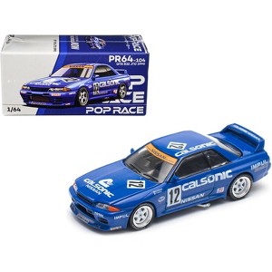 GTR R32 RHD #12 "Calsonic" Winner "Japanese Touring Car Championship" (1990) 1/64 Diecast Model Car by Pop Race - 1 of 4